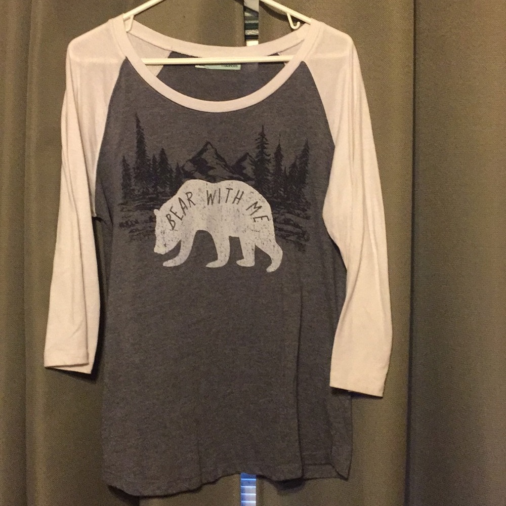 Maurice’s bear with me 3/4 shirt